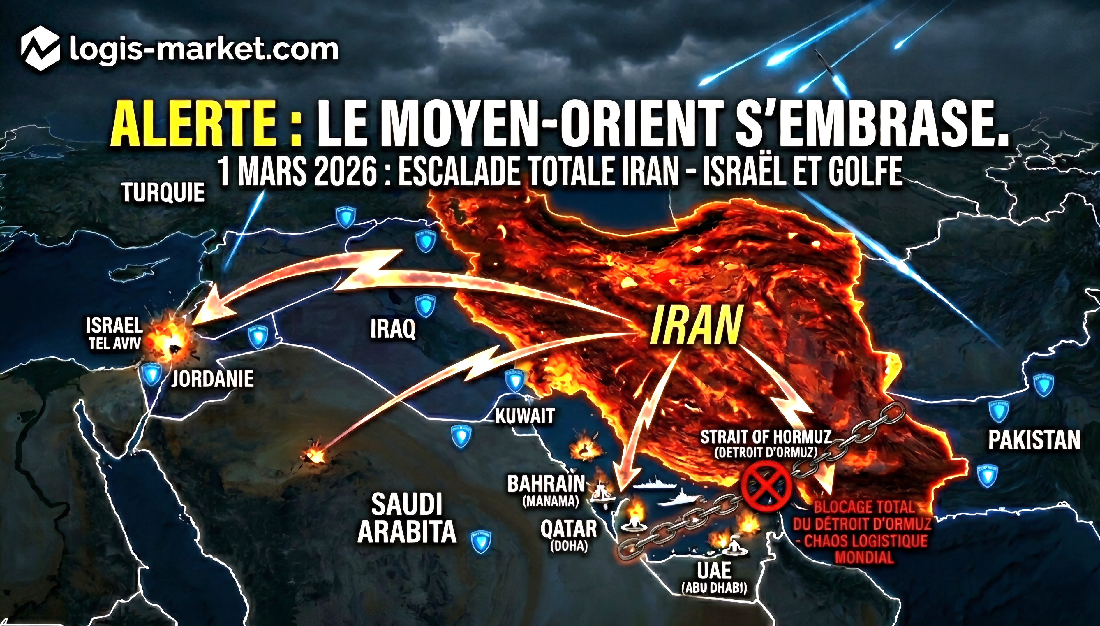 Embrasement au Moyen-Orient : L'Iran au bord de la rupture face à Israël et Washington, ses voisins en alerte maximale.